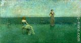 Thomas Wilmer Dewing Famous Paintings - The Recitation